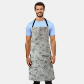 白絵を描壁 エプロン (着用した状態)