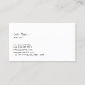 白絵を描木壁モノグラム名刺 名刺 (裏面)