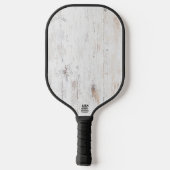 白絵を描木材 ピックルボールラケット (裏面)