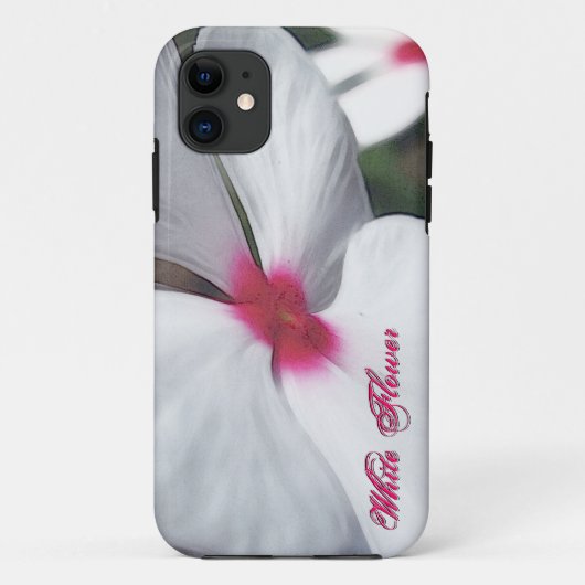 白絵を描花(中心がピンク) Case-Mate iPhoneケース (裏面)