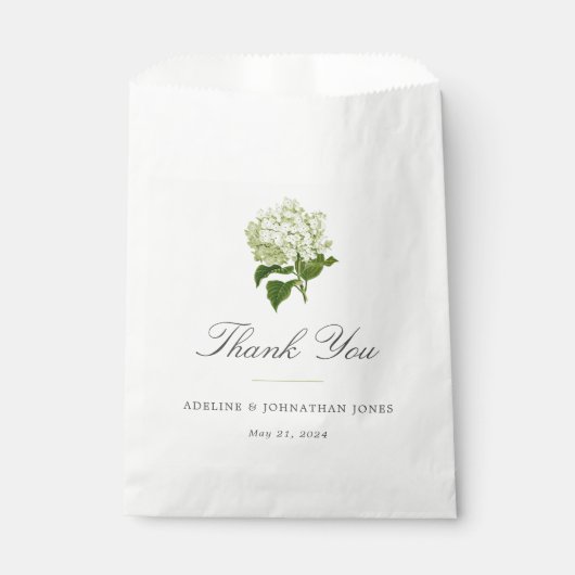 白緑あじさいエレガント フェイバーバッグ (正面)