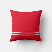 白線入り赤枕 クッション (裏面)