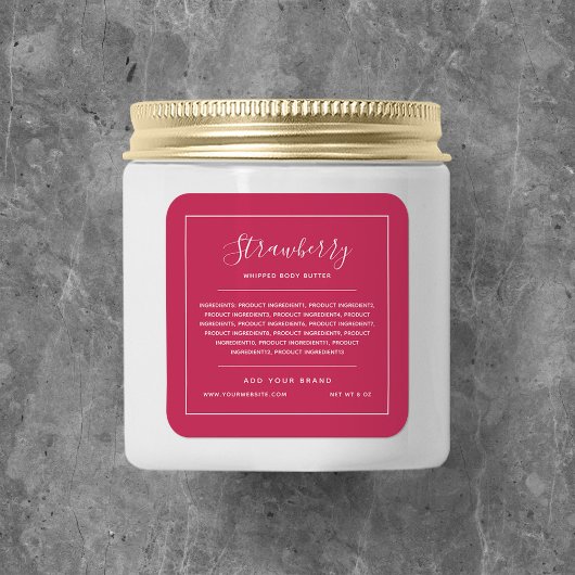 白縁どカスタム色成分一覧ラベル スクエアシール