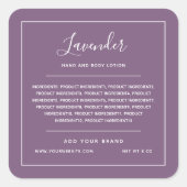 白縁どカスタム色成分一覧ラベル スクエアシール (正面)