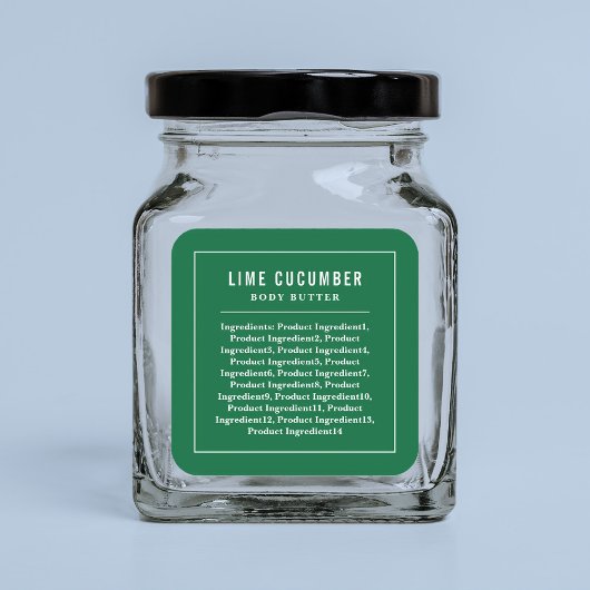 白縁ど線カスタム色成分ラベル スクエアシール