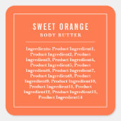 白縁ど線カスタム色成分ラベル スクエアシール (正面)