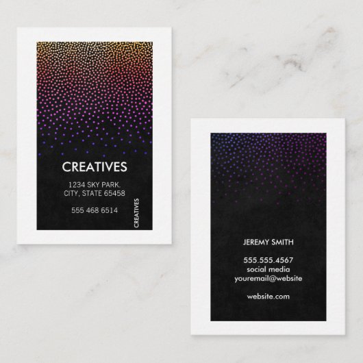 白縁ど色 名刺 (正面/裏面)