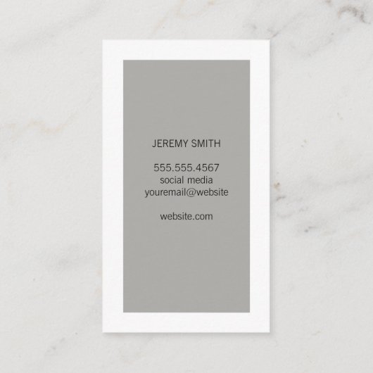 白縁ど（灰色） 名刺 (裏面)