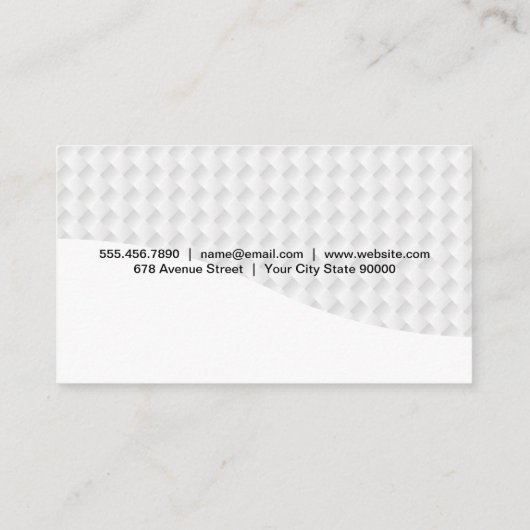 白織り抽象芸術パターン 名刺 (裏面)