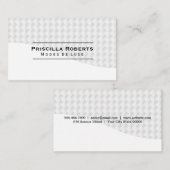 白織り抽象芸術パターン 名刺 (正面/裏面)