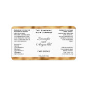 白織金箔化粧品用ドロッパーボトル ラベル (正面)