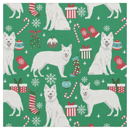 白羊飼いのクリスマス休暇 ファブリック (クローズアップ)