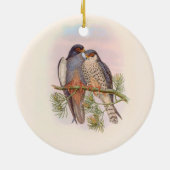 白羽の赤足筋 セラミックオーナメント (裏面)