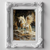 白翼ユニコーン神話的海ファンタジー馬 薄葉紙