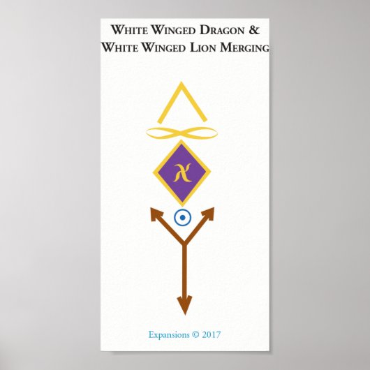 白翼獅子白翼竜のポスター ポスター (正面)