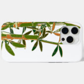 白背景に緑の竹が孤立 Case-Mate iPhoneケース (裏面 (横))