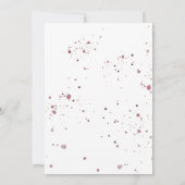 白背景に赤ワインのグラス 水彩 招待状 (裏面)