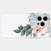白背景のアジサイの花束 Case-Mate iPhoneケース (裏面 (横))