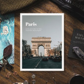 白背景の旅行地の名前の写真 ポストカード