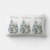 白腰枕に雪の極熊 ランバークッション (裏面)