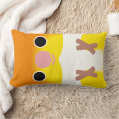 白膨らまされたシロハラインコ ランバークッション (ブランケット)