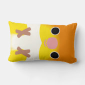 白膨らまされたシロハラインコ ランバークッション (裏面)