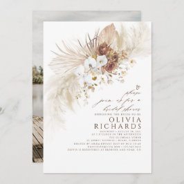 白自然花房保ブライダルシャワー写真 招待状