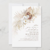 白自然花房保ブライダルシャワー 招待状 (正面)