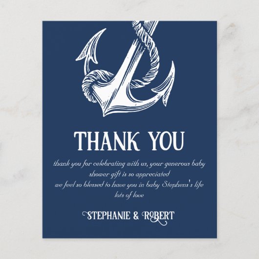 白航海のいかり赤ちゃんシャワーありがとう (正面)