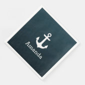 白航海のいかり青グラデーションパーソナライズされた名 (コーナー)