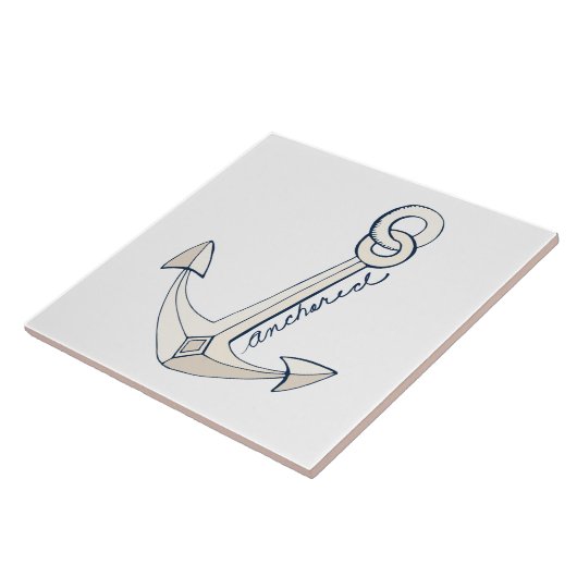 白航海のいかり タイル (側面)