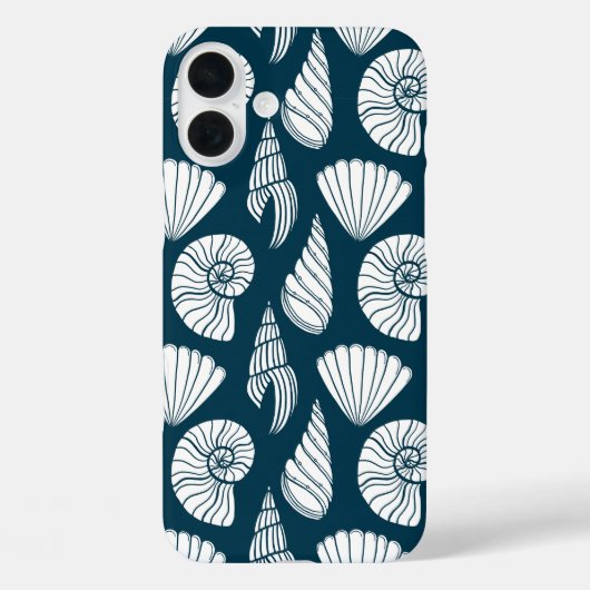 白航海のと海軍の貝殻模様 Case-Mate iPhoneケース (裏面)