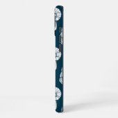 白航海のと海軍の貝殻模様 iPhoneケース (左側面)