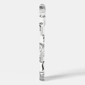 白航海のと黒の貝殻の模様 Case-Mate iPhoneケース (裏面 / 右)