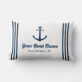 白航海の海軍のカスタムボート名 ランバークッション (正面)