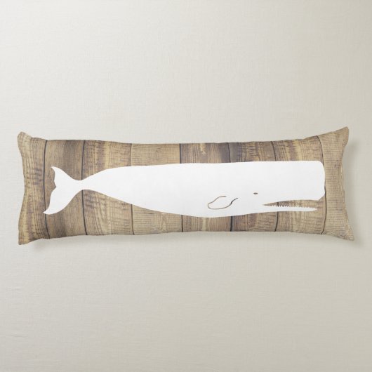 白航海の鯨フェイク軽船木材 ボディピロー (裏面)