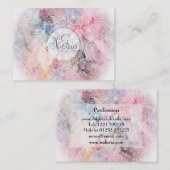 白色お洒落曼荼羅デザイン 名刺 (正面/裏面)