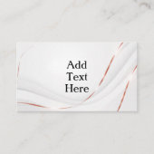 白色とバラ金ゴールドリボンエンクロージャカード エンクロージャーカード (正面)