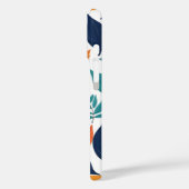 白色に熱帯の離れ植物柄 Case-Mate iPhoneケース (裏面 / 左)