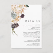 白色のフローラ詳細エンクロージャカード エンクロージャーカード (正面)