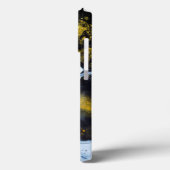 白色の濃い金ゴールド液体の背景電話ケース Case-Mate iPhoneケース (裏面 / 左)