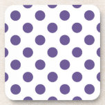 白色の紫外線水玉模様 コースター<br><div class="desc">2018年のパントーンの色はウルトラバイオレット。</div>