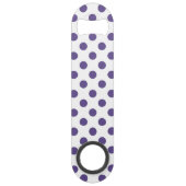 白色の紫外線水玉模様 スピード栓抜き (裏面)