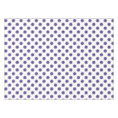 白色の紫外線水玉模様 テーブルクロス (正面(横))