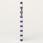 白色の紫外線水玉模様 Case-Mate iPhoneケース (裏面/左)