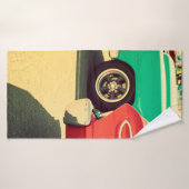 白色の電子ミュージカルキーボードシンセサイザー バスタオル (バスタオル)