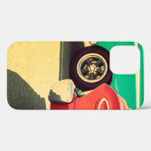 白色の電子ミュージカルキーボードシンセサイザー Case-Mate iPhoneケース (裏面 (横))