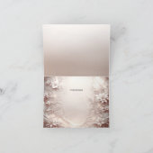 白色アイボリーフローラサンキューカード サンキューカード (内部)