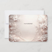 白色アイボリーフローラサンキューカード サンキューカード (裏面)