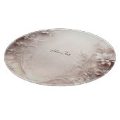 白色アイボリーフローラ切断板 カッティングボード (角)